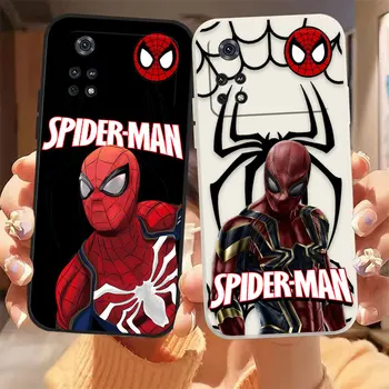 Spiderman Marvel Super Hero dėklas, skirtas Xiaomi PCOO F3 M3 X2 X3 M4 A2 6X 8 CC9 CC9E MIX 2 2S 3 4 Black Shark 3 4 GT Pro 4G 5G dėklas