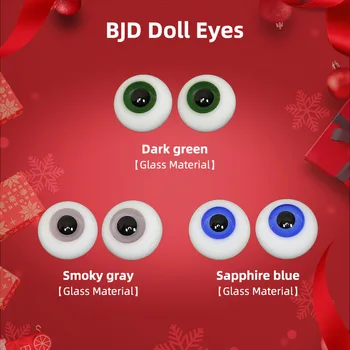 Fast Shipping Warehouse Special Doll BJD Eyes Eye obuolys Dydis 1/3 1/4 1/6 Tamsiai žalia Safyro mėlyna Dūminė pilka 6 8 10 12 14 16 18mm