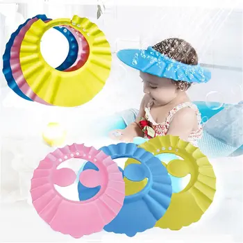 Vaikų vaikai Nešiojama reguliuojama ausų apsauga Vandeniui atsparus plaunamas plaukų skydas Šampūno kepurė Kūdikių dušo kepurės Vonios skydelis