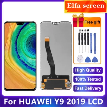 2340*1080 10 lietimų LCD ekranas skirtas HUAWEI Y9 2019 lcd ekranas su rėmelio ekranu HUAWEI Y9 2019 ekranas JKM-LX1 JKM-LX2 LX3