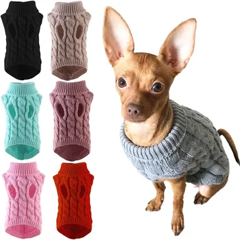 Šuniukas Šunų megztiniai mažiems vidutiniams šunims Katės drabužiai Žiema Šiltas augintinis Vėžlys Čihuahua liemenė Minkštas Yorkie kailis Meškiuko striukė