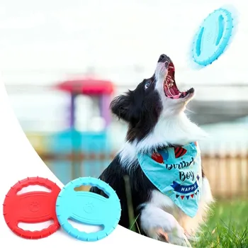 TPR Nesunaikinamas garsas Balsas Plūduriuojantis frisbees dresūros girgždesys Skraidantis diskas Interaktyvūs naminių šunų žaislai