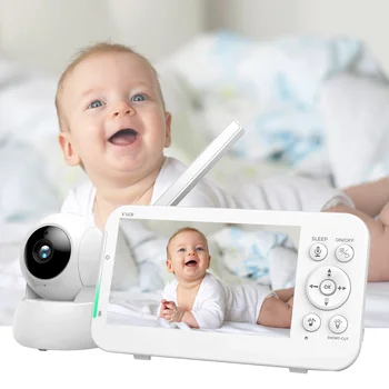 1080P elektroninis kūdikių monitorius su 5 colių LCD ekranu Vaizdo domofono stebėjimo kameros apsauga naujagimiams