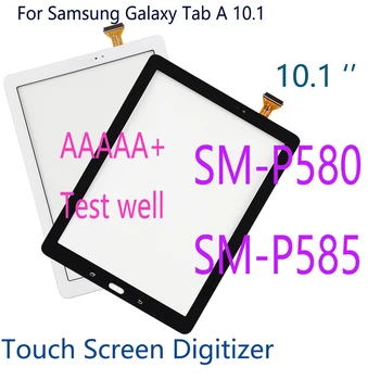 AAAA+ jutiklinis skydelis Samsung Galaxy Tab A 10.1 P585 P580 jutiklinio ekrano skaitmeninimo stiklo plokštės keitimas SM-P580 SM-P585 ekranas