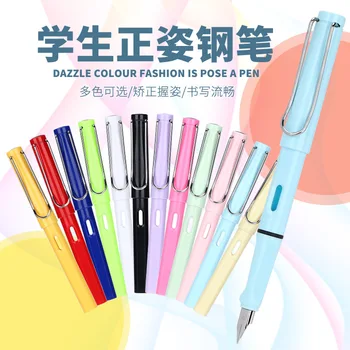 30PCS Zhengzi studentų rašiklis vienas gabalas trečios klasės pradinių klasių mokiniams ir pradedantiesiems Dvigubo naudojimo rašalo maišelio rašiklis didmeninė prekyba
