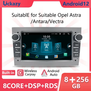 2 din Android 11 automobilinė stereofoninė sistema skirta Opel Vectra C Zafira B Corsa D C Astra H G Jvivaro Meriva Radijo multimedijos garsas Stereo GPS RDS