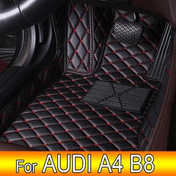 Automobiliniai grindų kilimėliai AUDI A4 B8 Hečbekas/Avant/Sedanas 2010 2011 2012 2013 2014 2015 2016 Custom foot Pads automobilinė kiliminė danga
