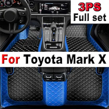 Automobilių grindų kilimėliai Toyota Mark X X130 2010-~2019 Prabangūs odiniai kilimėliai Kilimėliai Kilimėliai Interjero dalys Automobilių aksesuarai 2011 2012 2013
