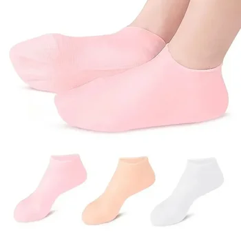 1 Pora silikoninių drėkinamųjų kojinių Šveičiamasis gelinis kulnas Kojinės Kalius įtrūkusi negyva oda Pašalinti apsauginę skausmo malšinimo pėdų priežiūrą