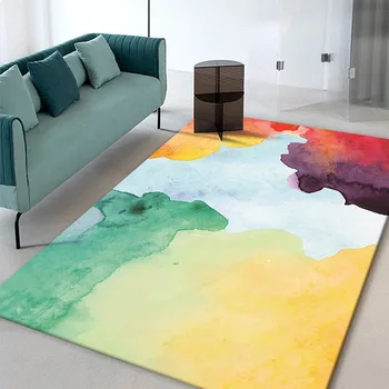 Nordic Living Room rašalo kilimas Modernus paprastas miegamojo lovos dekoravimo kilimai Abstraktus šviesus prabangus restoranas Neslystantis kilimas