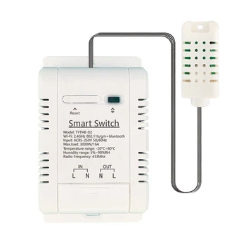 Tuya Smart Wifi termostato 16A belaidis valdymas su energijos sąnaudų temperatūros ir drėgmės stebėjimu termostatu