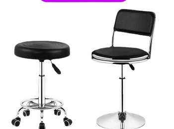 Baro kėdės, modernios ir minimalistinės baro kėdės, besisukantys ir pakeliami atlošai, buitinės kėdės aukštomis kojomis
