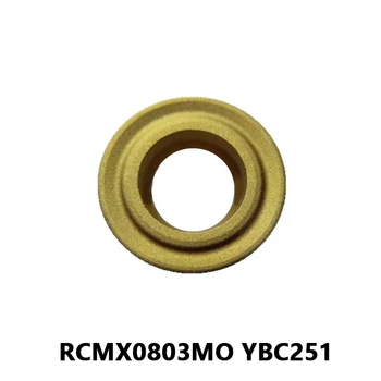 CNC originalūs įdėklai RCMX0803MO YBC251 tekinimo įrankis plieno apdirbimui RCMX 0803 MO tekinimo staklės metalo tekinimo įrankis