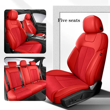 Custom Leather+Suede All Inclusive automobilinės kėdutės užvalkalas 100% skirtas Kia Rio 2007 Auto Accsesories salono apsaugai 자동차용품