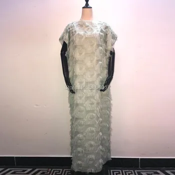 Kuveito Dašikio suknelė Spausdinti Bohemijos šilko šalikas Hidžabas Laisvi elegantiški musulmoniški Abaya Bazin chalatai Broder Riche Sexy Lady Party
