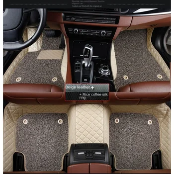 Individualizuotas dvisluoksnis automobilio grindų kilimėlis, tinkamas Audi A1 8X1 2 Durų skaičius 2011-2015 8XA A1 8XF 4 Durų interjero aksesuarai