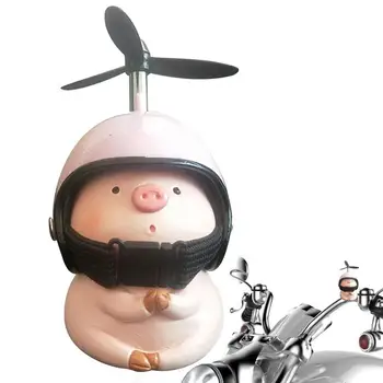 Automobilio apdaila Kiaulė Automobilių salono apdaila Rožinė kiaulė su propeleriniu automobilio salonu Žavingas animacinis filmas 