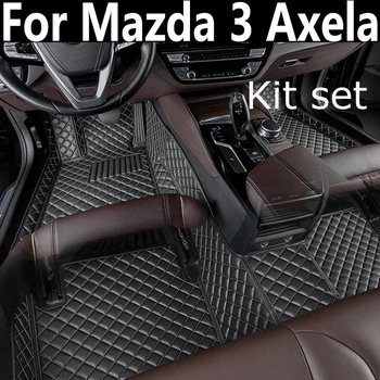 skirta Mazda 3 Axela 2019 2018 2017 2016 2015 2014 automobilių grindų kilimėliai kilimai dangteliai auto vandeniui atsparios kojų pagalvėlės Interjero aksesuarai