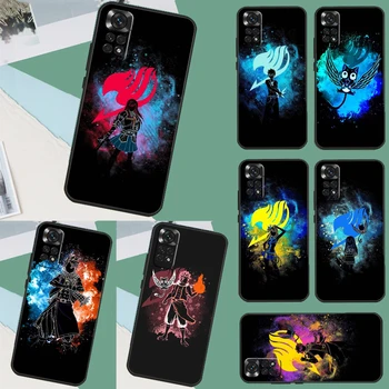 Anime Fairy Tail Cute Funda For Xiaomi Redmi 12C 9A 9C 9T 10A 10C Redmi Note 10 8 9 11 12 Pro 9S 10S 11S 12S Case