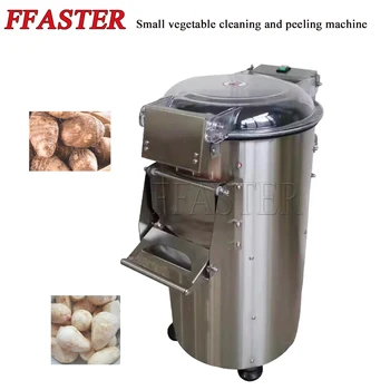 Visiškai automatinė nerūdijančio plieno bulvių lupimo mašina Bulvių valymo mašina Daržovių perdirbimo įranga