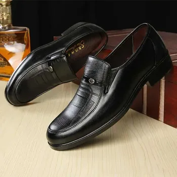Wnfsy Vyriški odiniai oficialūs verslo batai Vyriški biuro darbo plokšti batai Oksfordo kvėpuojantis vakarėlis Vestuvių jubiliejaus batai Zapatos