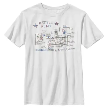 Boy's Home Alone Kevin's Battle Plan marškinėliai ilgomis rankovėmis
