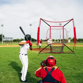 Pataikymas į taikinio tinklą beisbolui Pagerinkite beisbolo treniruotes su reguliuojamais smūgio zonos taikiniais Profesionalus softbolo beisbolas