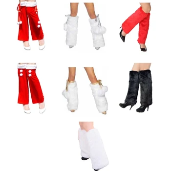 Moterys Dirbtiniai kailiniai Kojos Šiltesni vakarėlio kostiumai Šilta neryški koja Šiltesnis Batų rankogalių dangtelis