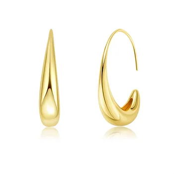 Mada Išskirtinis Vintažinis apvalus apskritimas Auskarai moterims Geometriniai aukso/sidabro spalvos auskarai Vestuviniai auskarai moterims