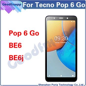 Tecno Pop 6 Go BE6 BE6j LCD ekrano jutiklinio ekrano skaitmeninimo priemonės surinkimas Pop6 6Go Pop6Go pakeitimui