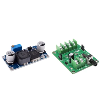 1Pcs Xl6009 3-32V į 5-35V Dc-Dc adapterio stiprintuvo plokštės plokštės modulis & 1Pcs 5V-12V nuolatinės srovės variklio tvarkyklės plokštės valdiklis F