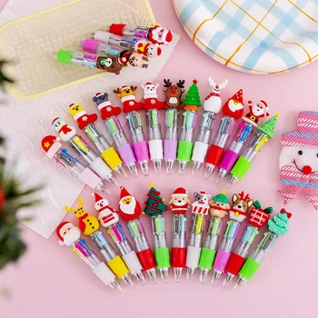 100PCS Kalėdinis kūrybinis daugiaspalvis tušinukas, įvairiaspalvis rašiklis, rankinis rašiklis, kalėdinės studentų dovanos, prizai, dovanos, s
