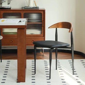 Modernios Šiaurės šalių salono valgomojo kėdės Akcentas Dizainerio sėdynė Svetainė Valgomojo kėdės Ergonomiški Silla Comedor namų baldai YX50DC