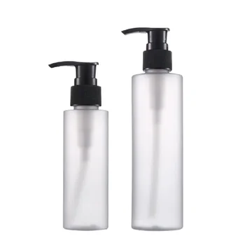 100ml 200ml matinio losjono siurblio buteliuko cilindro rankų plovimo skysto šampūno dozatorius Kosmetinis kremas PET plastikiniai daugkartinio užpildymo buteliukai