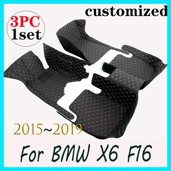 Automobiliniai grindų kilimėliai BMW X6 F16 2015 2016 2017 2018 2019 Custom auto foot Pads auto carpet cover