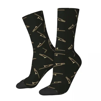 Trombonas ant juodų kojinių Harajuku prakaitą sugeriančios kojinės Visą sezoną ilgos kojinės Aksesuarai vyrui moteriai Dovanos