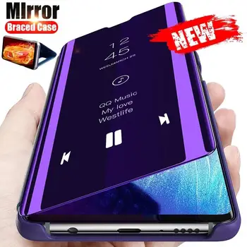 smart Mirror case for OPPO realme 7 8 pro stand book flip cover for realme 7 pro 5g 7pro 8pro realme7 realme8 pro coque cases