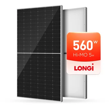 Longi saulės baterijų modulis Hi Mo 5 serija 455Wp 460Wp 550W wp 560wp fotovoltinės pusės elementų fotovoltinės fotoelementinės saulės baterijos Kaina