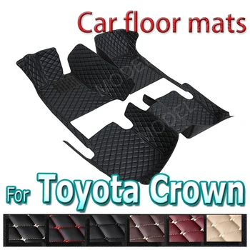 Automobiliniai grindų kilimėliai Toyota Crown S180 2003~2009 kilimas Prabangus odinis kilimėlis Anti Dirt Pad Automobilių aksesuarai Automatinis patvarus kilimėlis Visas komplektas