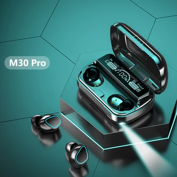 M30 Pro belaidės ausinės Didelio tikslumo triukšmo mažinimas IPX7 suderinamas su Bluetooth5.2 Triukšmo mažinimas Mažas delsos laikas