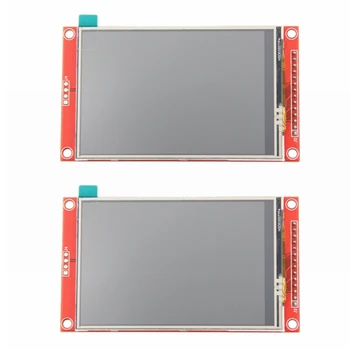 2X 3,5 colio 480X320 SPI serijinio TFT LCD modulio ekranas su spaudos skydelio tvarkyklės IC ILI9488 MCU