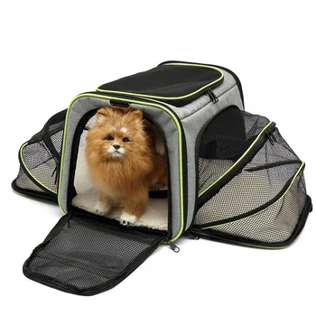 Didelis naminių gyvūnėlių krepšys lauke nešiojamas išplečiamas šunų kačių kelionių tinklas Kvėpuojančią kuprinę galima nešiotis rankomis